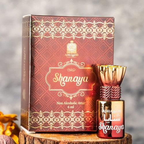 Shanaya Attar | Arabic & French | Unisex Non-Alcoholic Roll-On 12 ML Each Floral Attar (Agarwood, Rose, Woody, Musk)