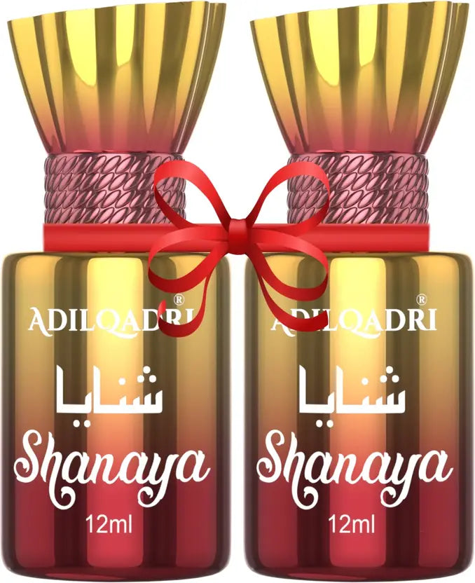 Shanaya Attar Combo | Arabic & French | Unisex Non-Alcoholic Roll-On 12 ML Each Floral Attar (Agarwood, Rose, Woody, Musk)